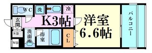 ミッドコート東三国の物件間取画像